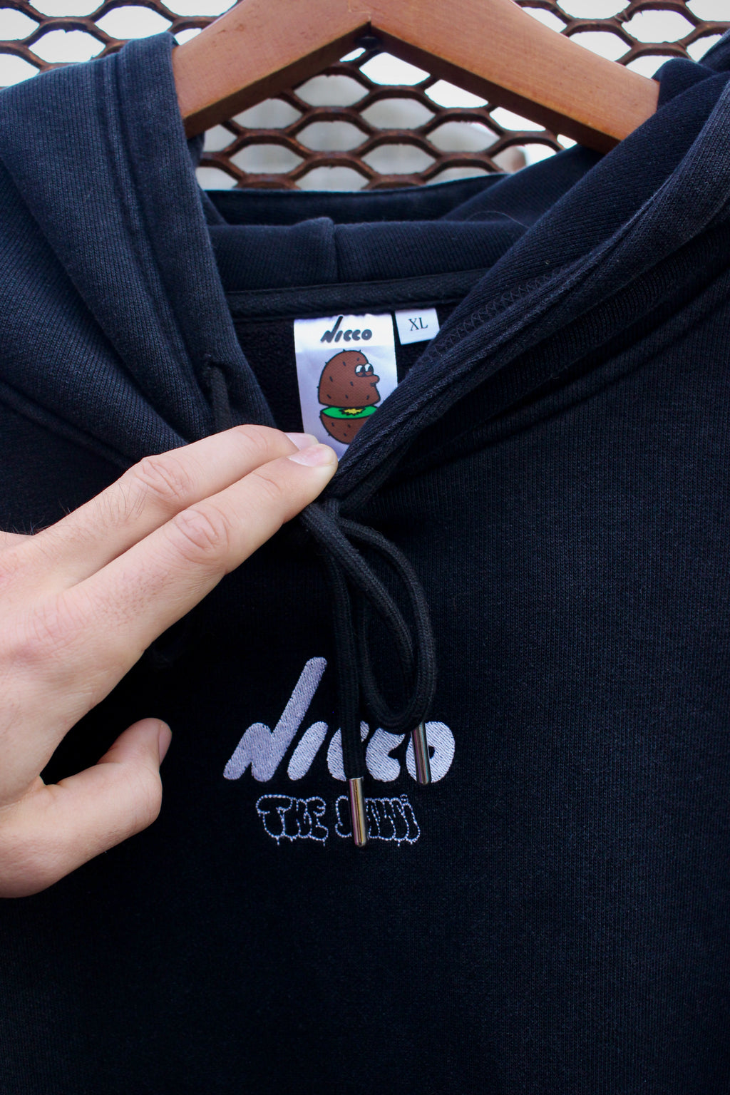 Felpa con Cappuccio Grey Mood