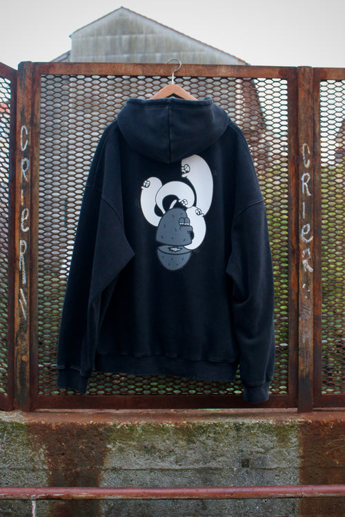 Felpa con Cappuccio Grey Mood