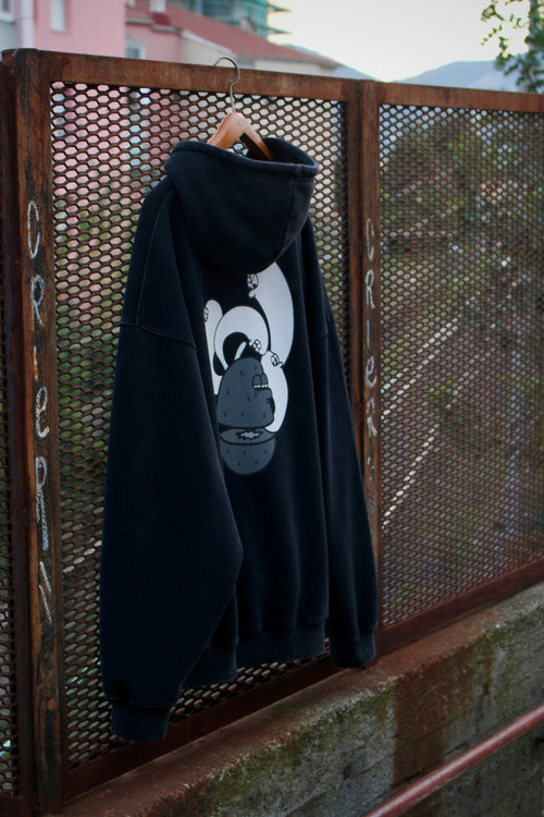 Felpa con Cappuccio Grey Mood